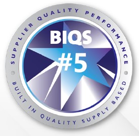 General Motors Supplier Quality Excellence Award logo for BIQs 5