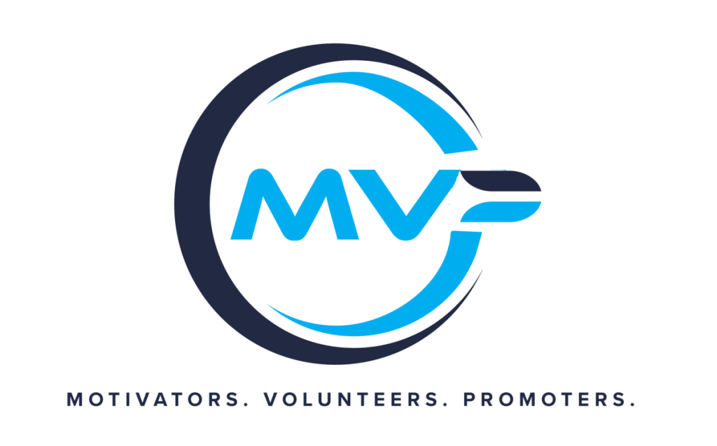 Plasman MVP logo with text 'Motivators. Volunteers. Promoters'