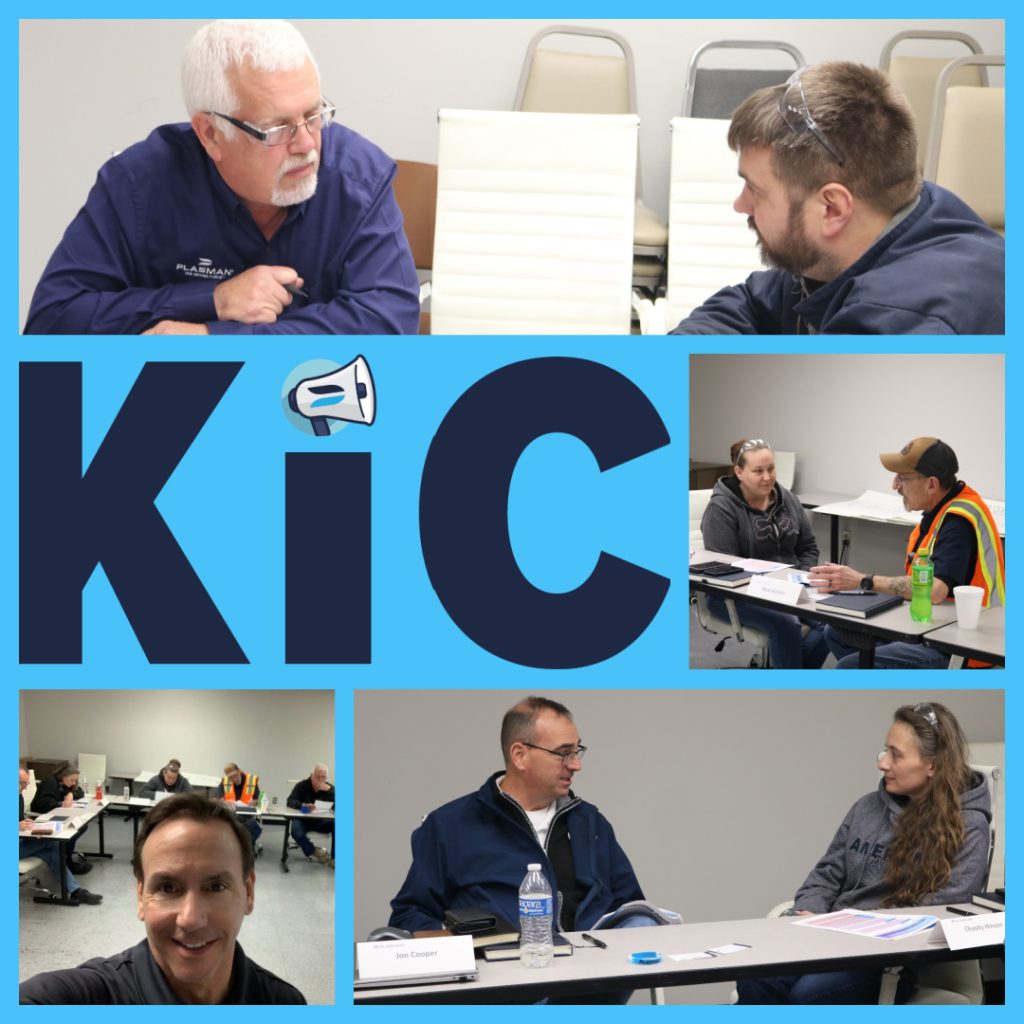 collage of photos of leaders taking part in KIC Leadership training in Plasman Lawrenceburg